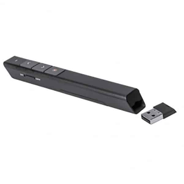 Puntatore laser in plastica nera