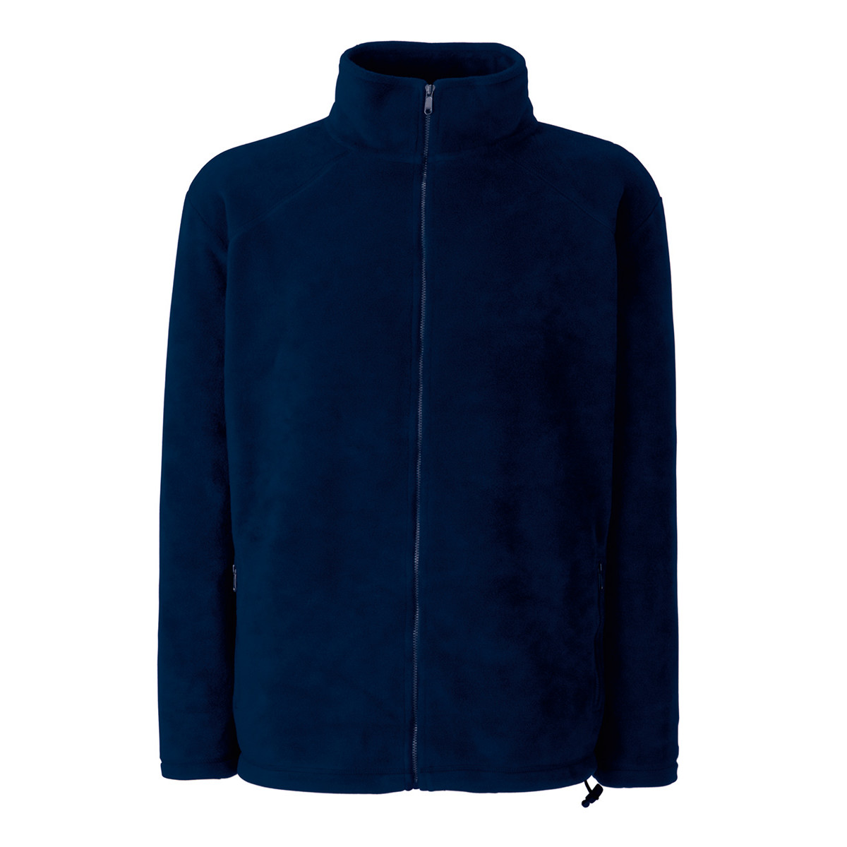 Pile uomo di colore blu royal con collo alto e zip