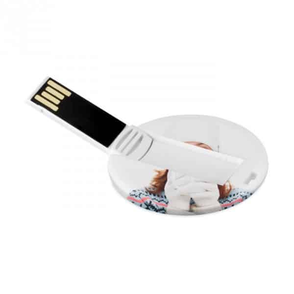 Chiavetta usb rotonda con logo