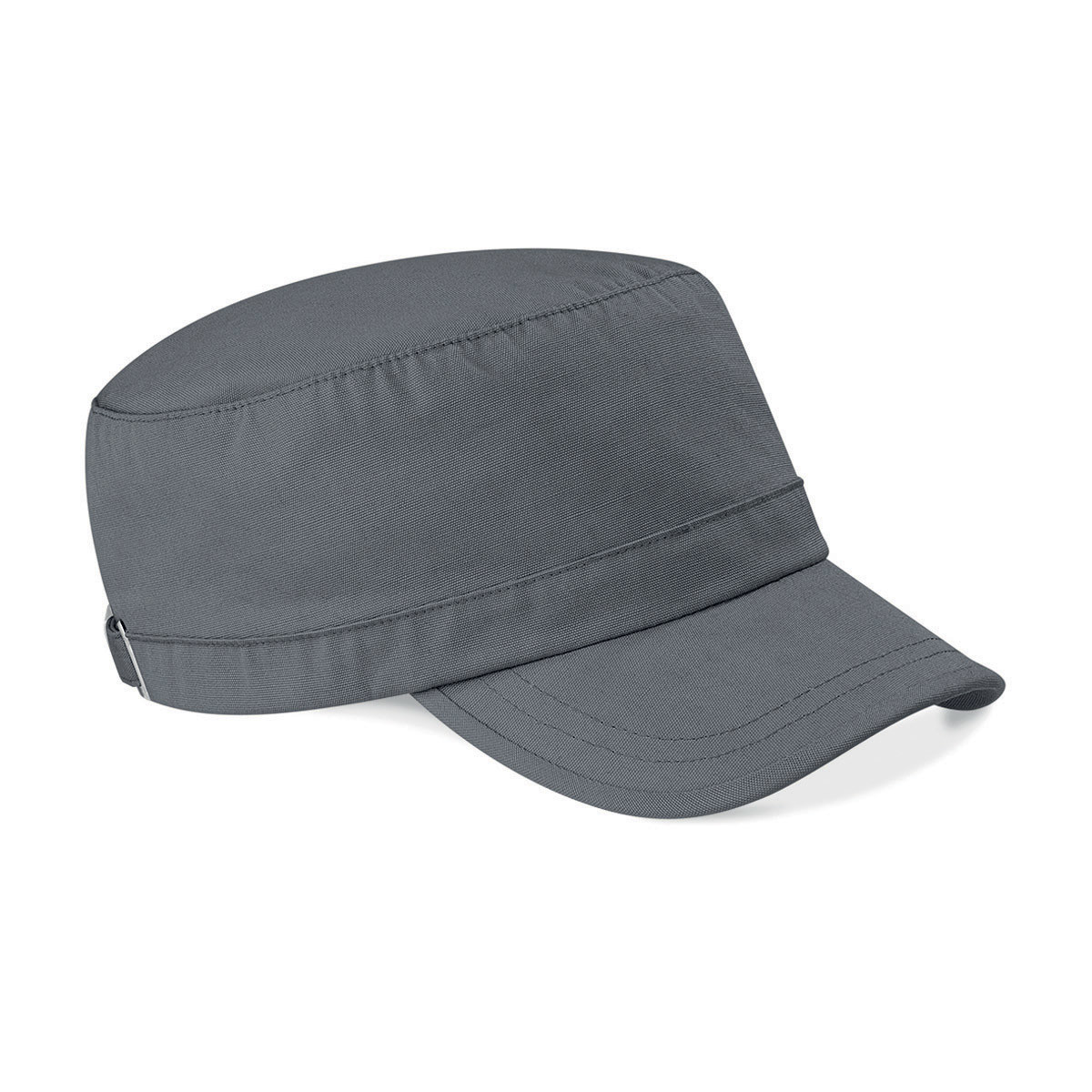 Cappellino con chiusura con fibbia e visiera di colore grigio