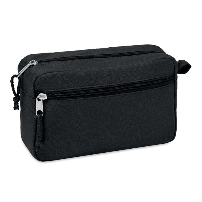 Trousse nero in canapa