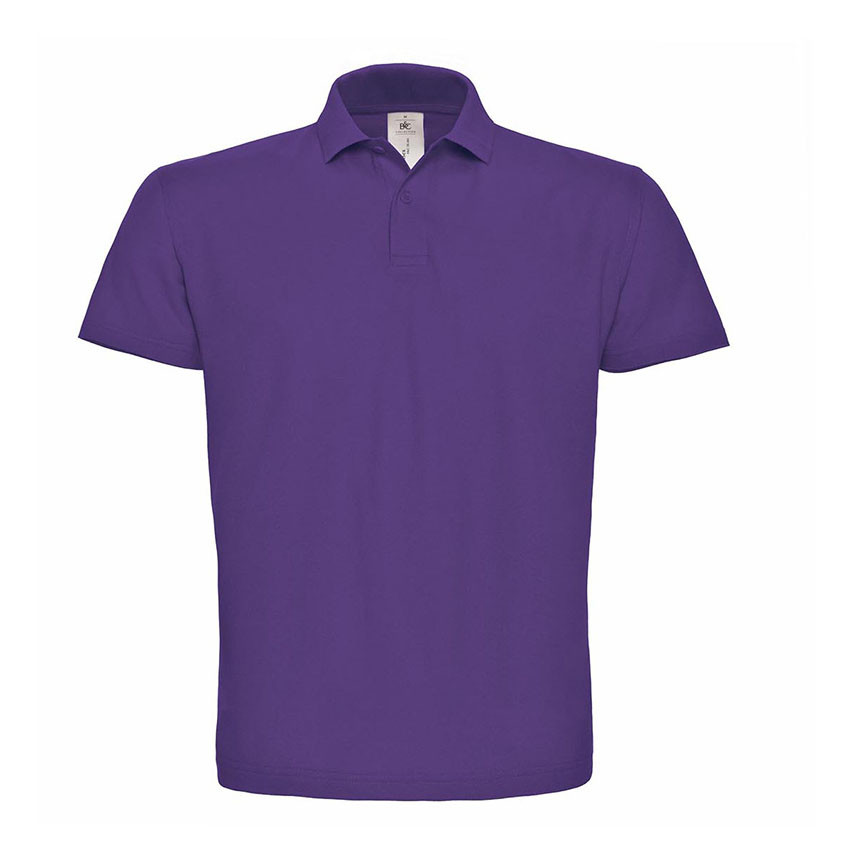 Polo viola a due bottoni