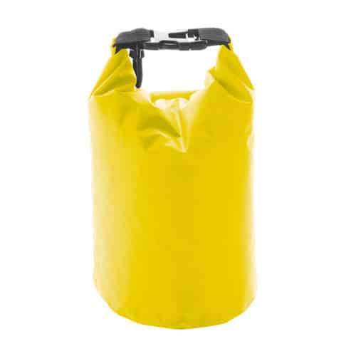 Borsa impermeabile in pvc giallo con tracolla regolabile