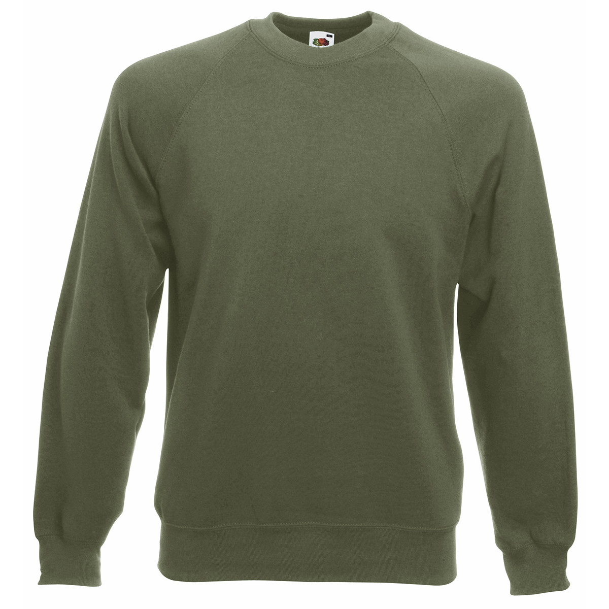 Felpa unisex verde girocollo in cotone