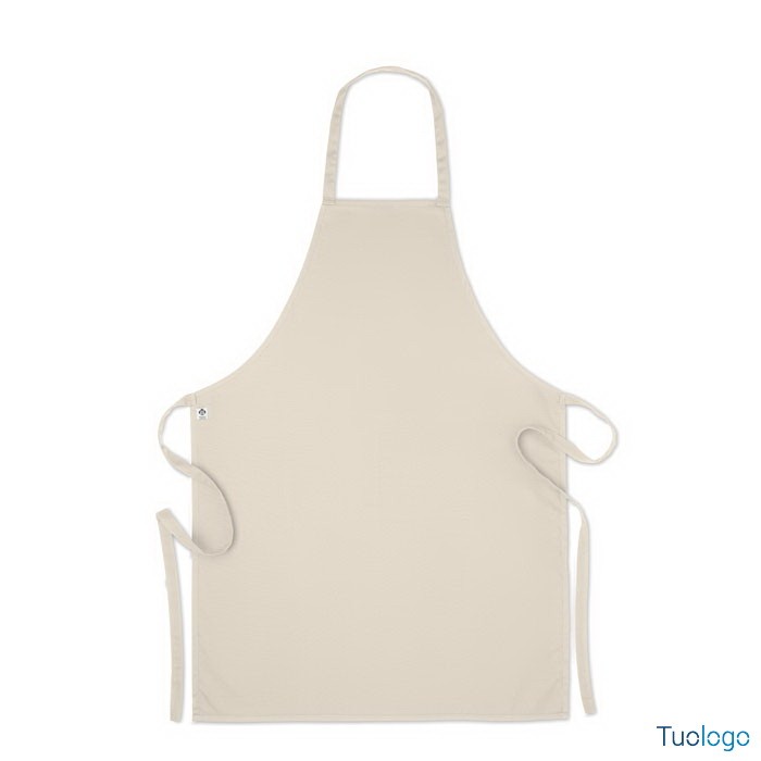 Grembiule bianco con tasca frontale