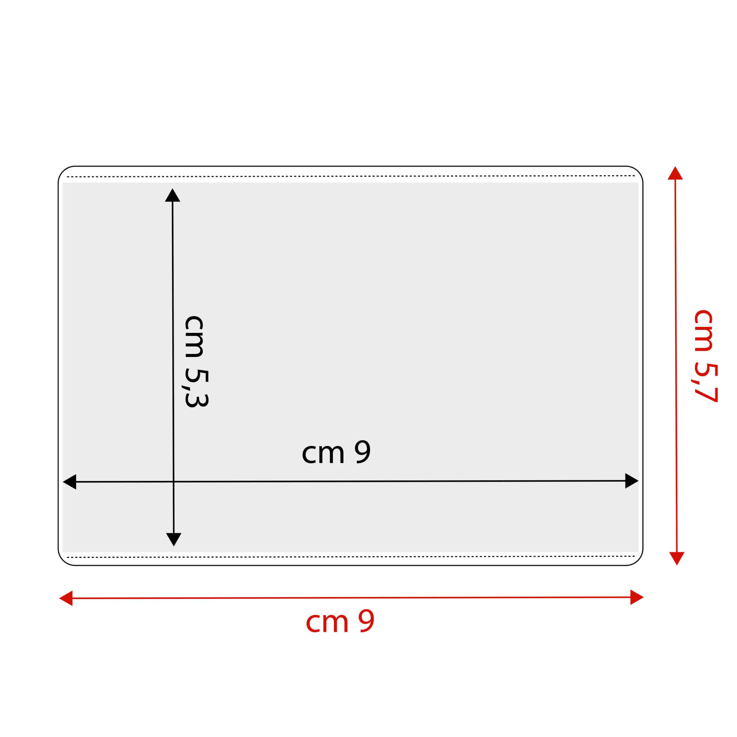 Tabella dimensione porta badge