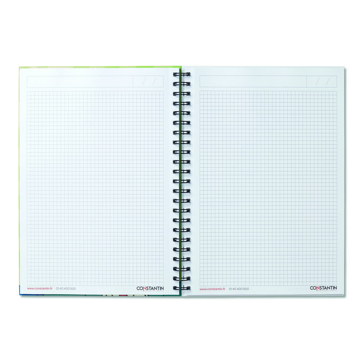 Bloc notes con copertina rigida e fogli a quadretti