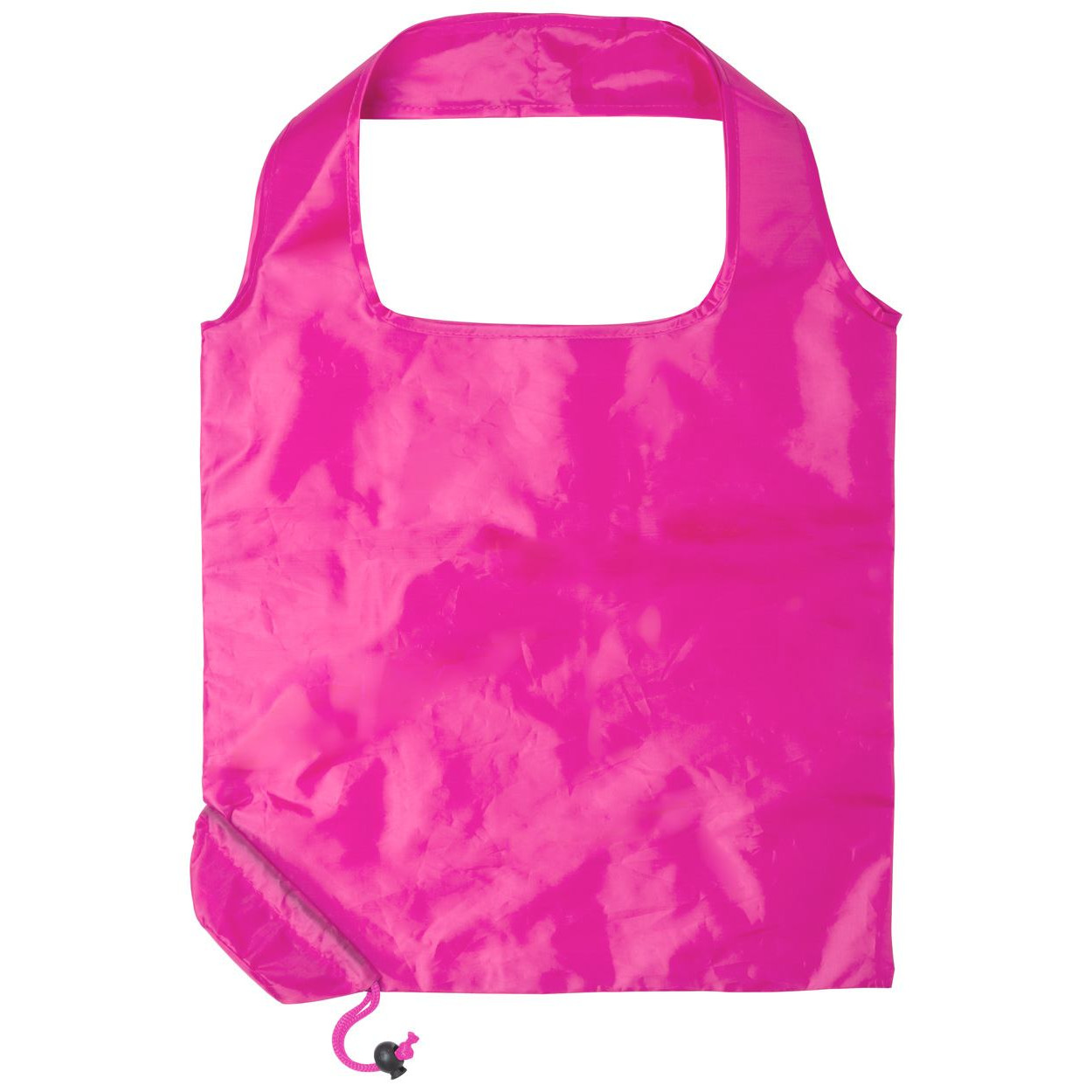 Shopper pieghevole in poliestere rosa