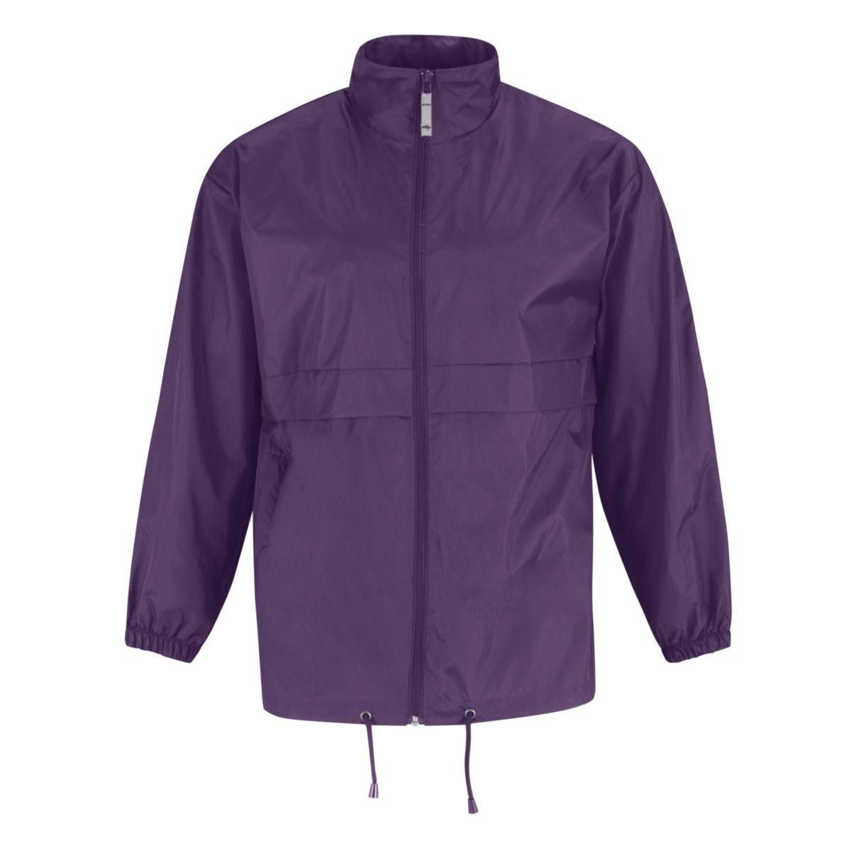 Impermeabile con cerniera viola