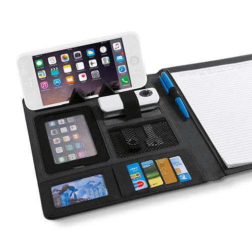 Interno portablocco con porta telefono, tasche interne e porta penna