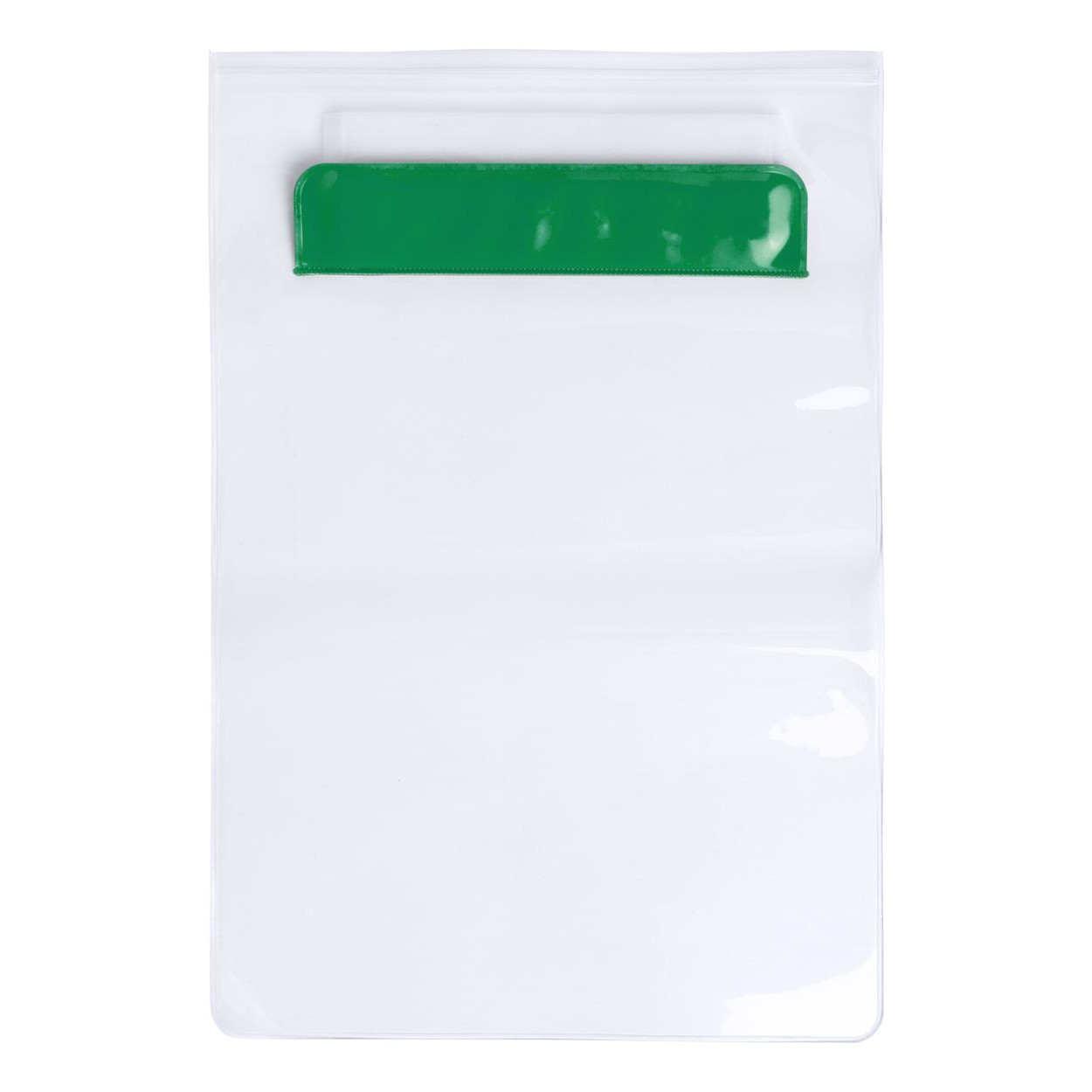 Custodia impermeabile in pvc verde per tablet