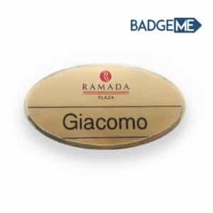 Badge in metallo Ovalette
