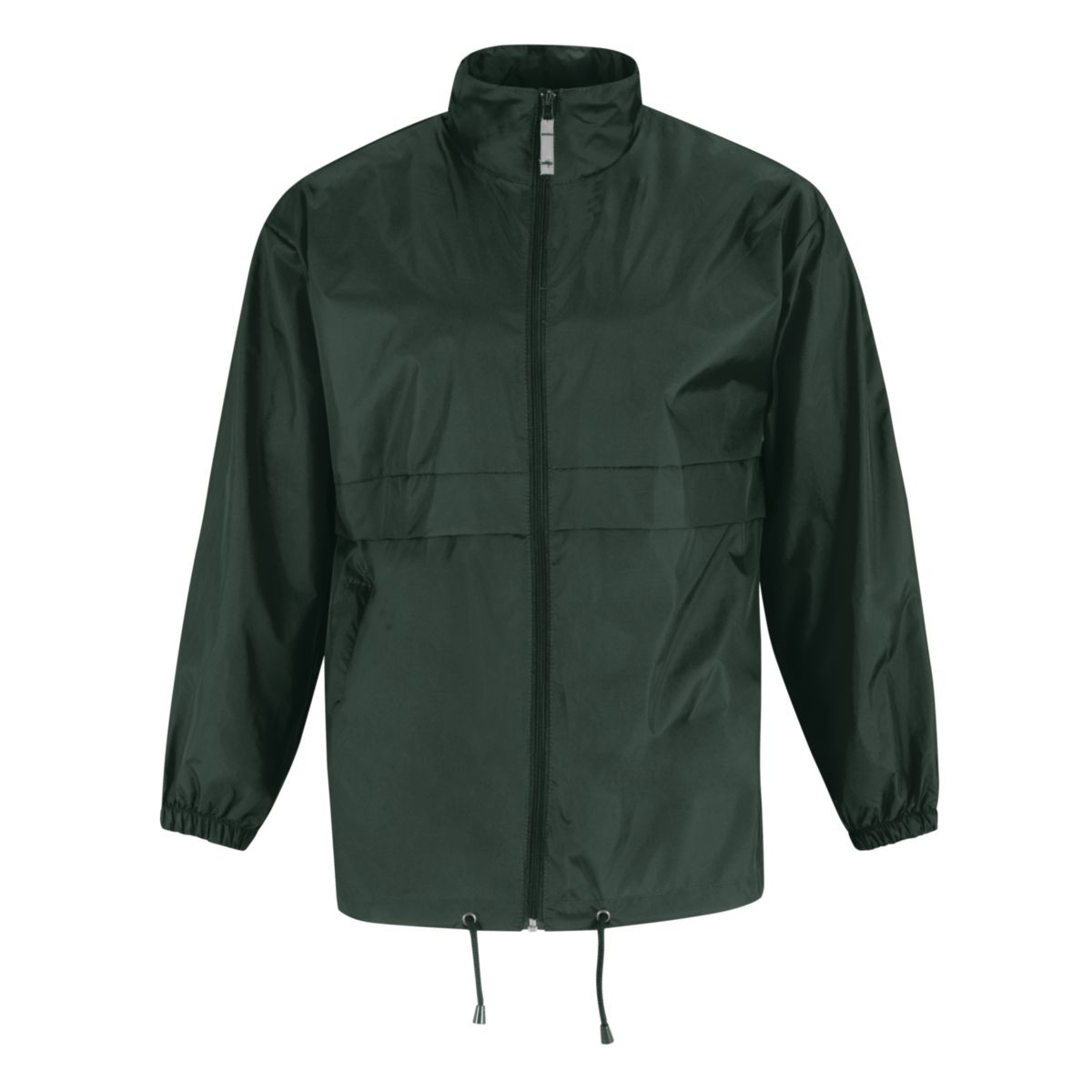 Impermeabile con cerniera nero