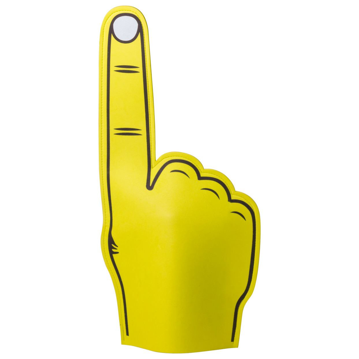 Mano per tifo in eva giallo