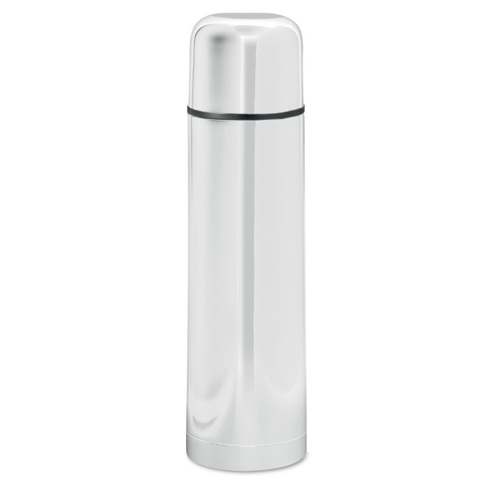 Thermos in acciaio bianco