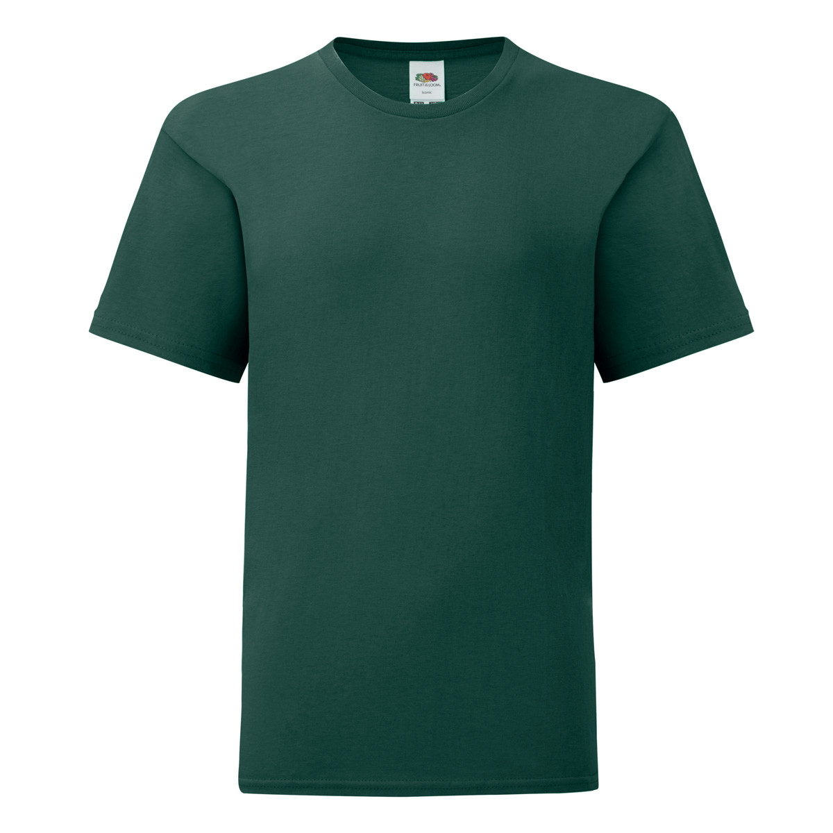 Tshirt girocollo verde da bambino con manica corta