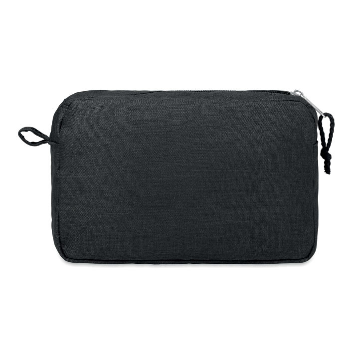 Trousse nero in canapa
