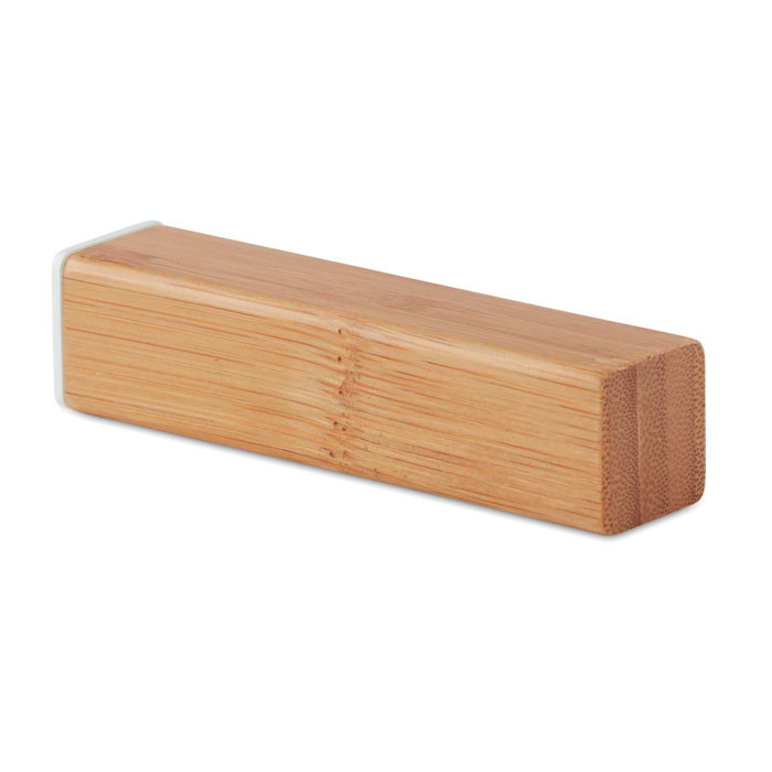 Powerbank in plastica e bamboo