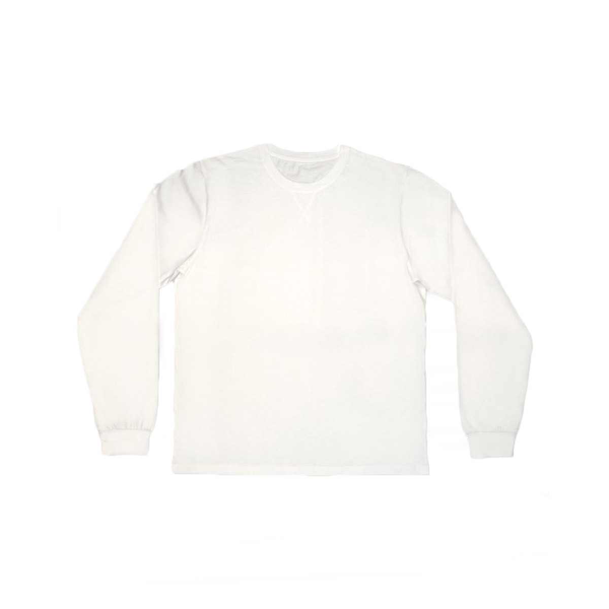 Maglia bianca manica lunga 100% cotone