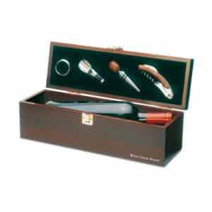 Set vino in legno Scontrone