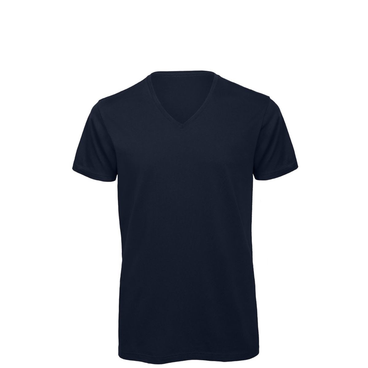Tshirt blu navy con scollo a V