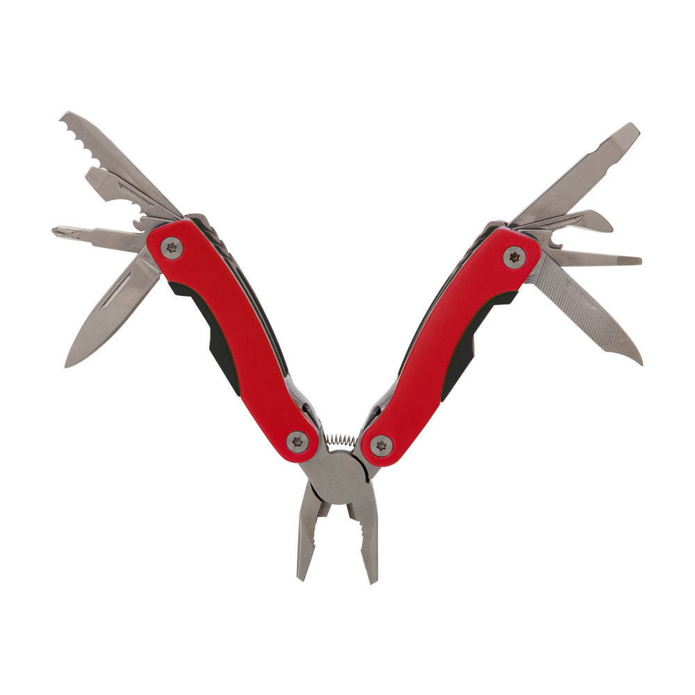 Pinza multiuso in acciaio inox rosso