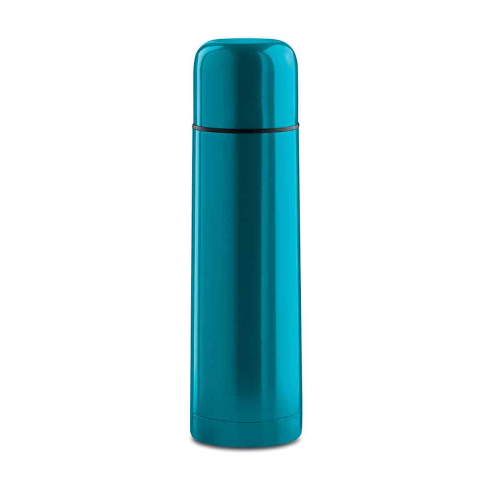 Thermos in acciaio azzurro