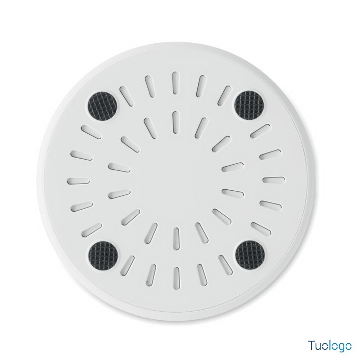 Dettaglio retro caricatore tondo bianco