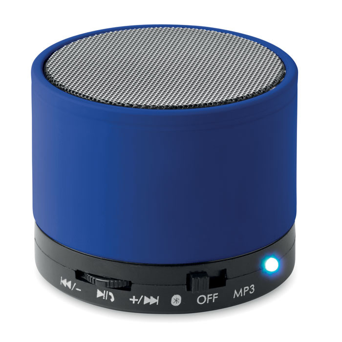 Speaker in abs blu con finitura gommata