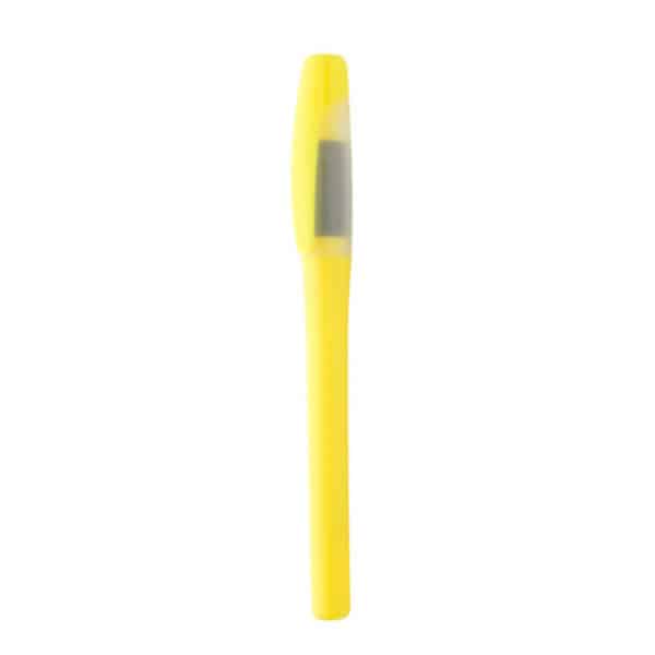 Evidenziatore giallo con tappo e impugnatura in gomma