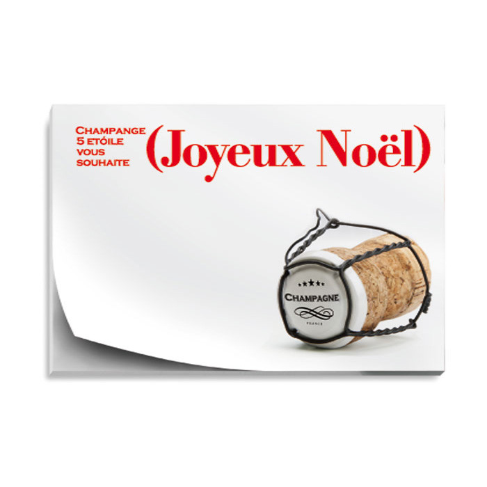 Block notes con fogli adesivi rettangolari con stampa