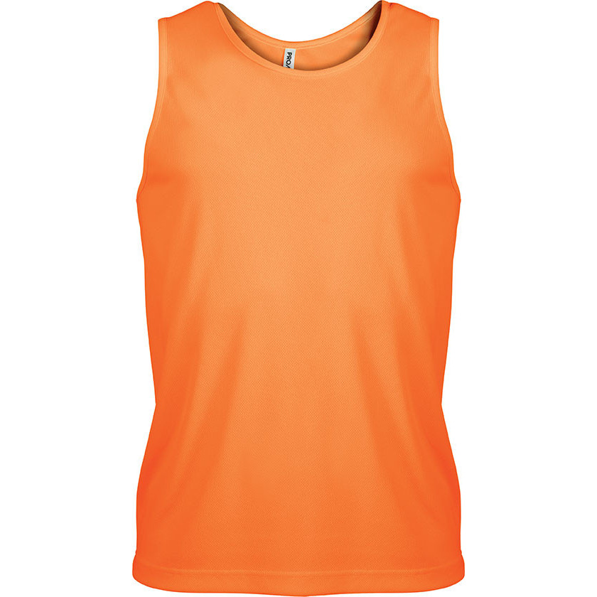 Canotta sportiva color salmone 100% poliestere