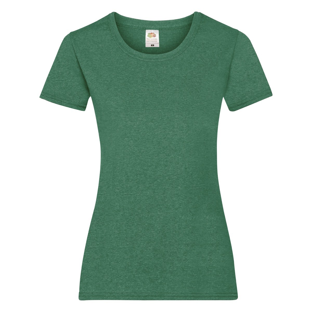 Tshirt donna manica corta verde 100% cotone