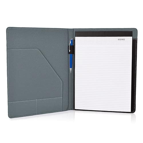 Interno portablocco con tasche, parta penna e chiusura con elastico