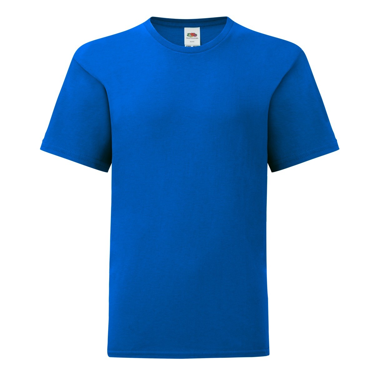 Tshirt girocollo blu royal da bambino con manica corta