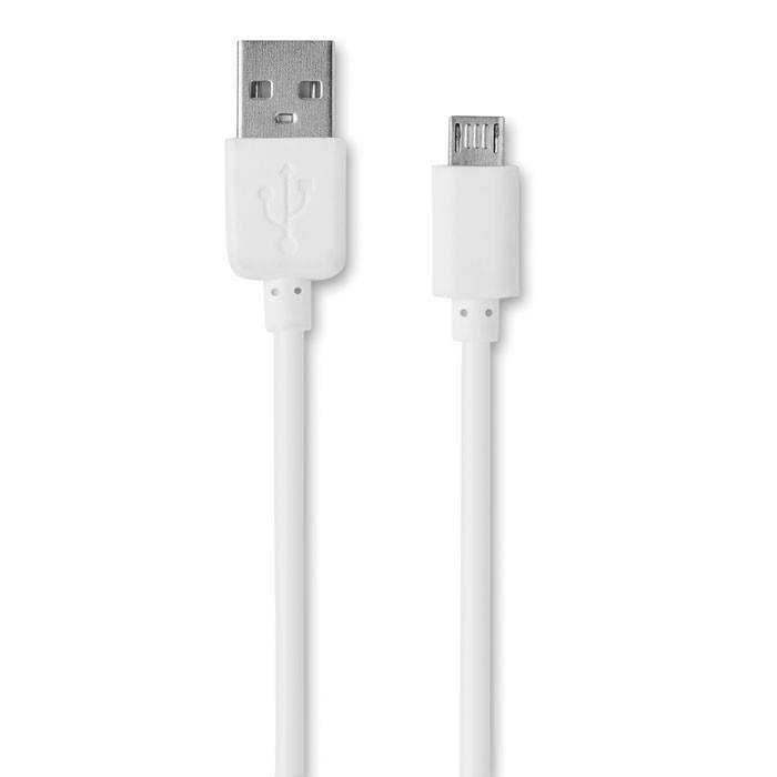 Cavo usb bianco e caricabatteria