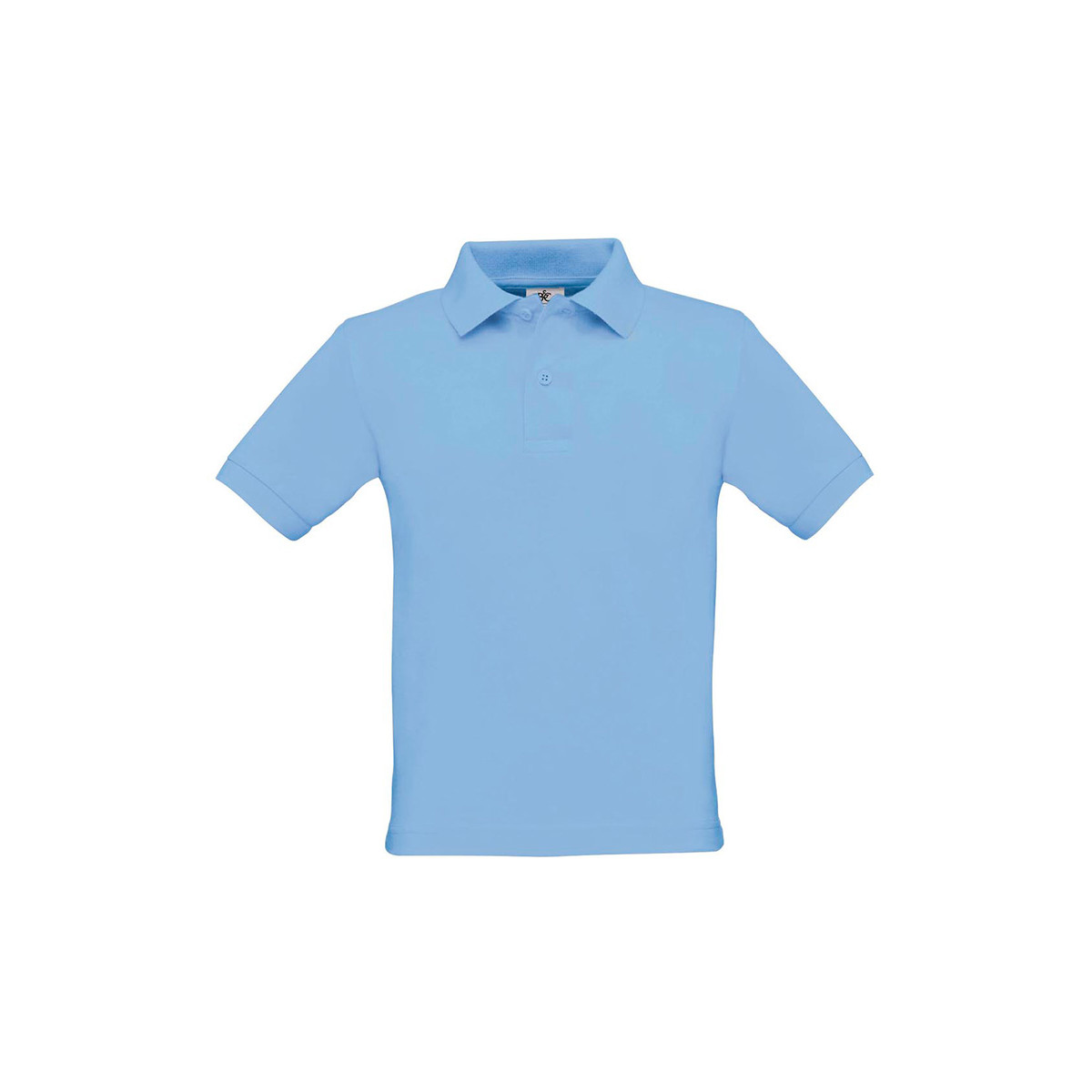 Polo bambino manica corta azzurro