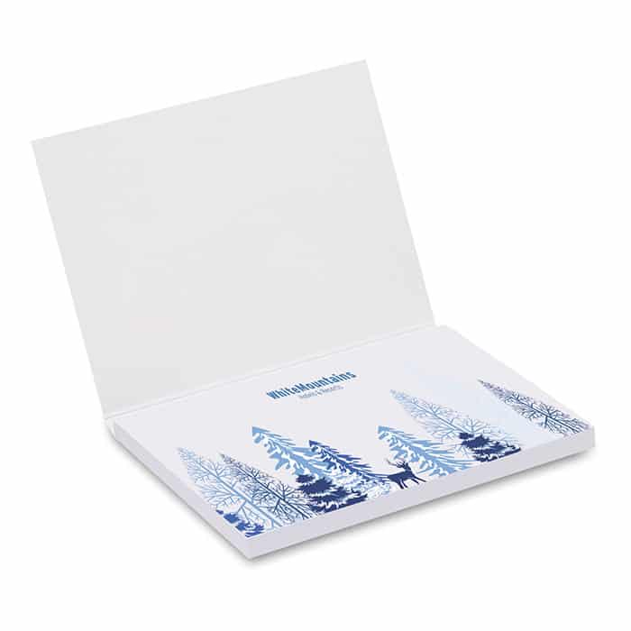Block notes con cartoncino morbido rettangolare con stampa