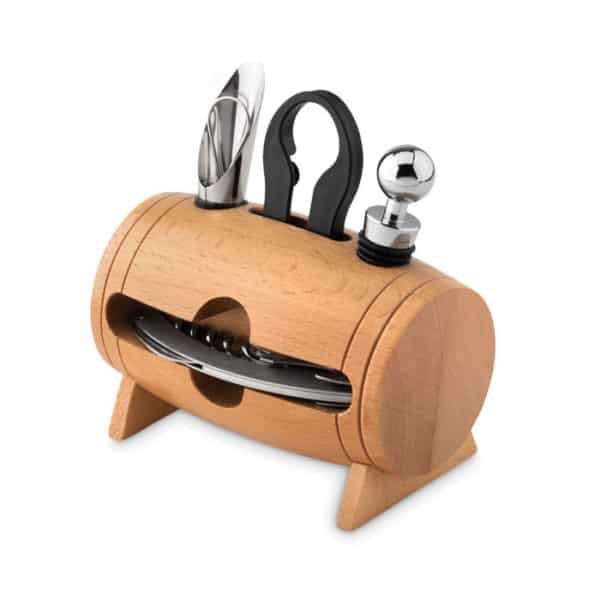 Set vino in legno Arcore col tuo logo - Gadget Personalizzati