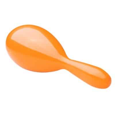 Maracas in plastica arancione