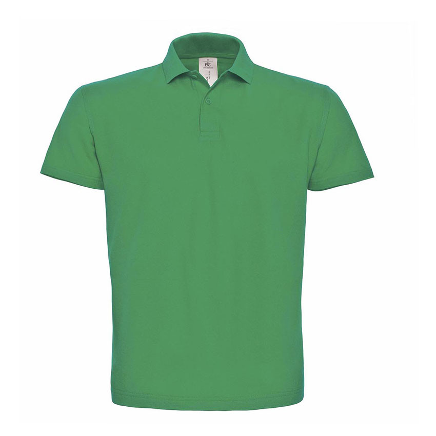 Polo verde a due bottoni