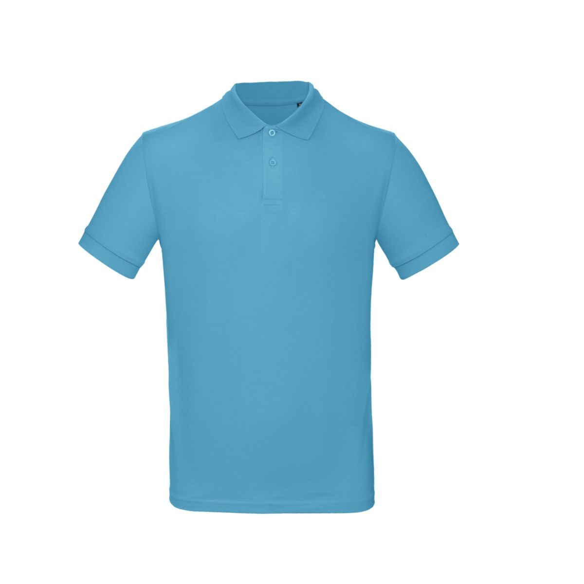 Polo uomo very turquoise manica corta con 2 bottoni