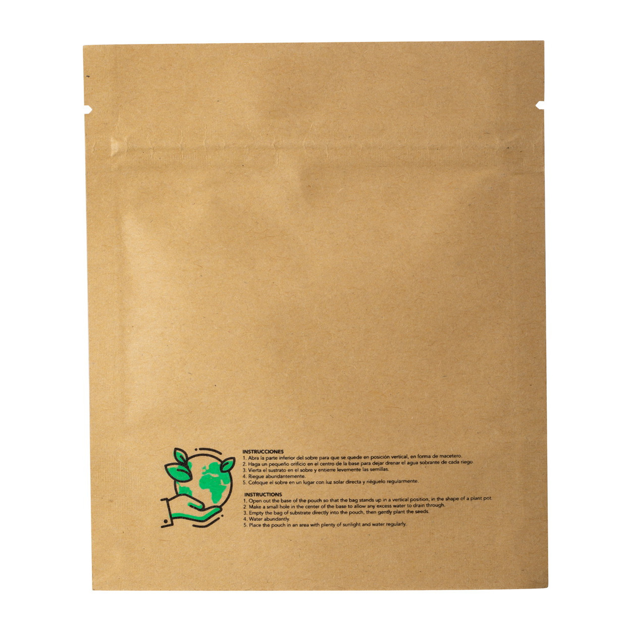 Sacchetto di carta laminata con semi