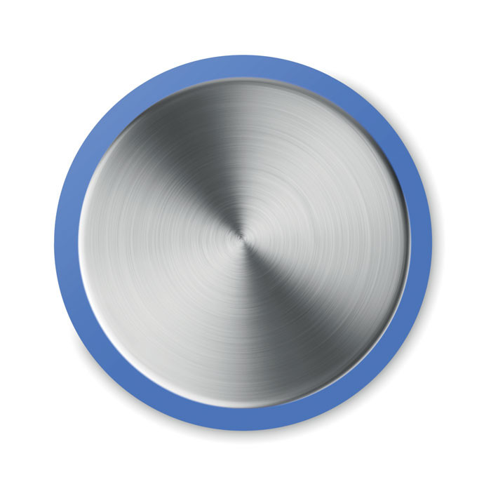 Bottiglia in rpet blu e acciaio inox