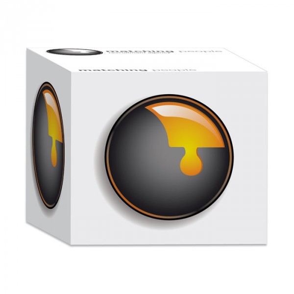 Blocco notes a forma di cubo con logo