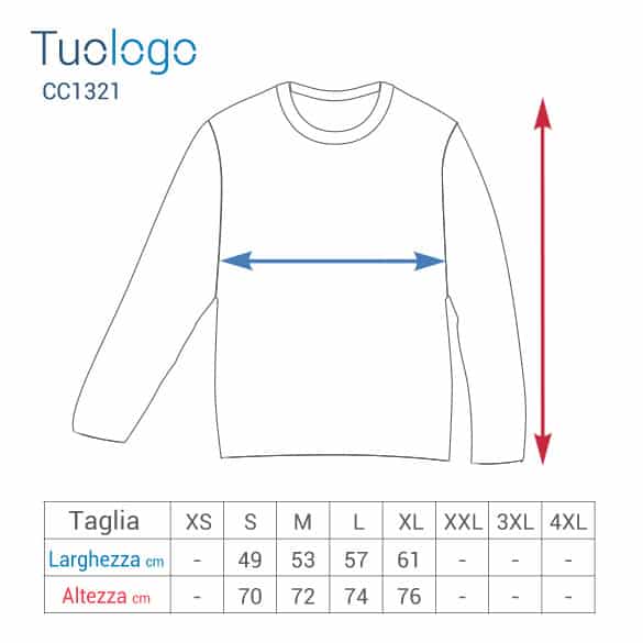 Tabella misure larghezza e altezza