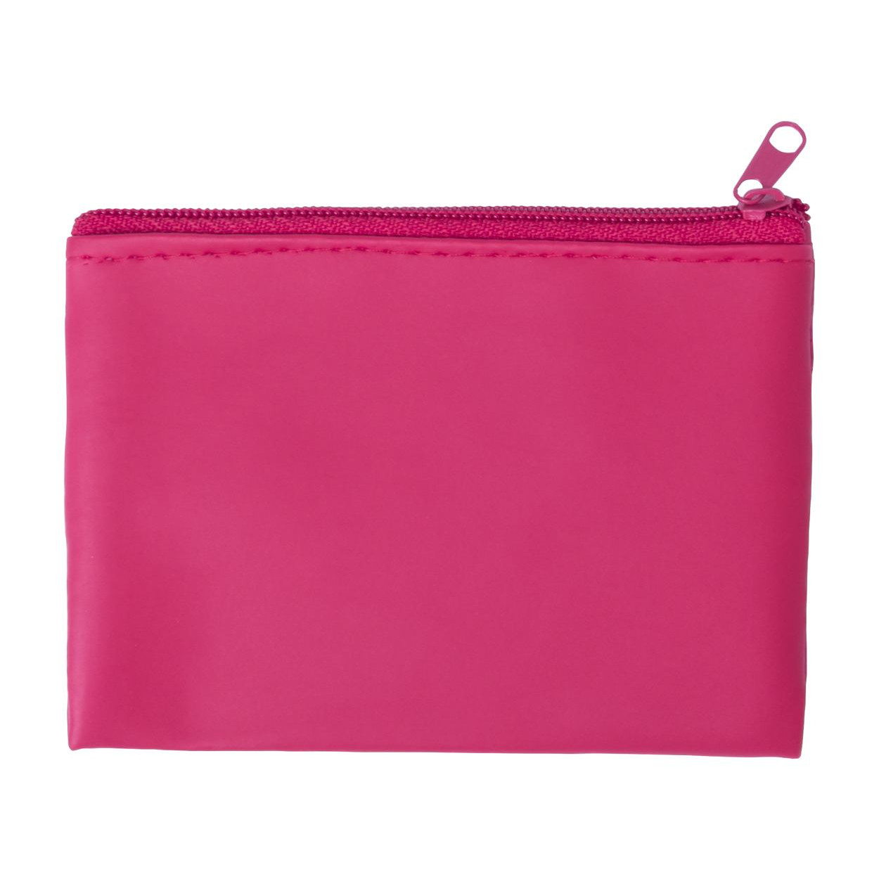 Portamonete rosa con chiusura zip