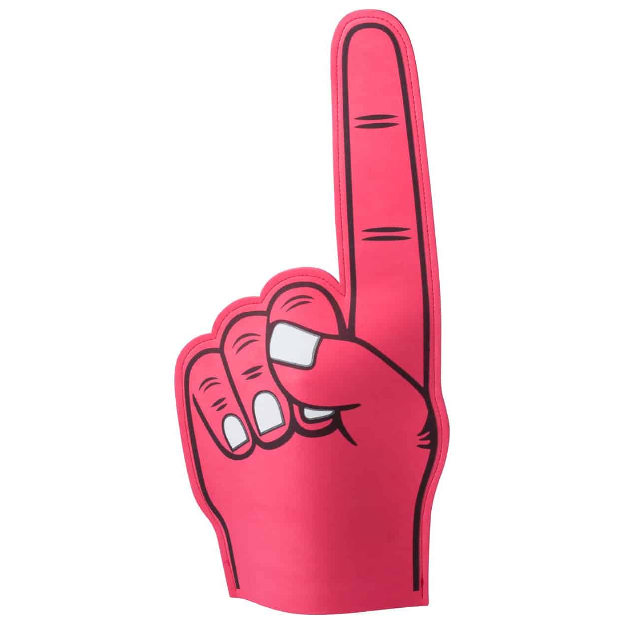 Mano per tifo in eva rosa