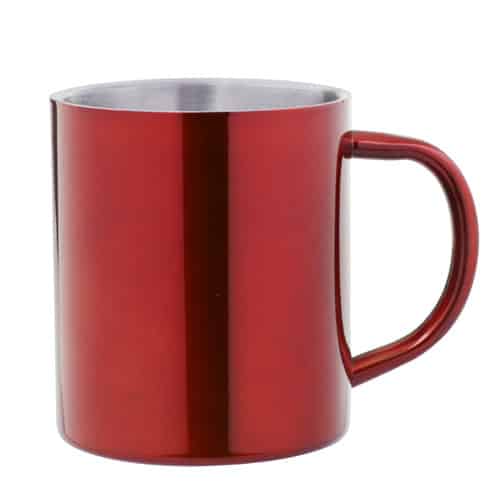 Tazza in alluminio rosso