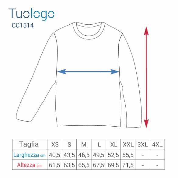 Tabella misure altezza e larghezza